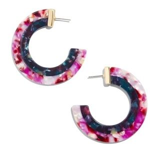 BAUBLEBAR DEISY RESIN HOOP EARRINGS